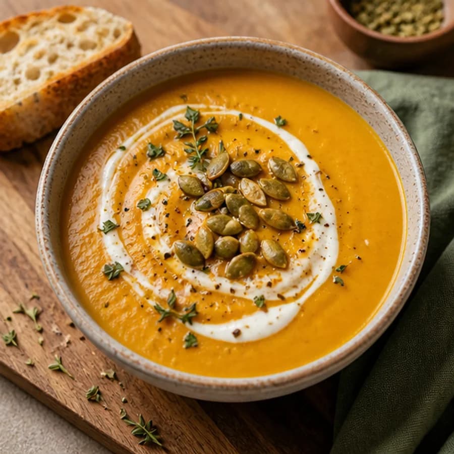 Roasted squash soup